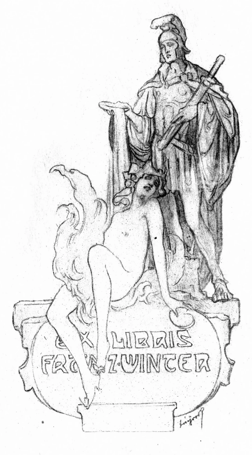 Ex libris Franz Winter
